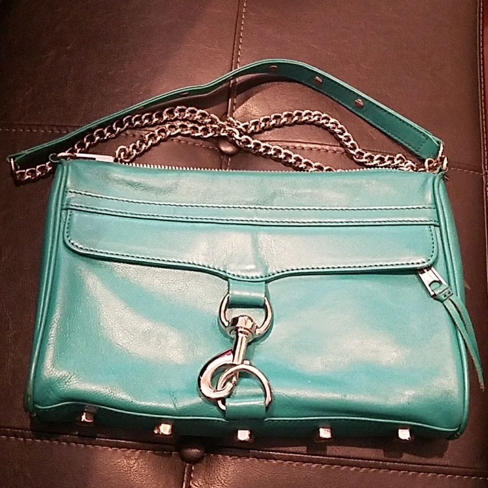 Rebecca Minkoff Large Teal Mac Bag